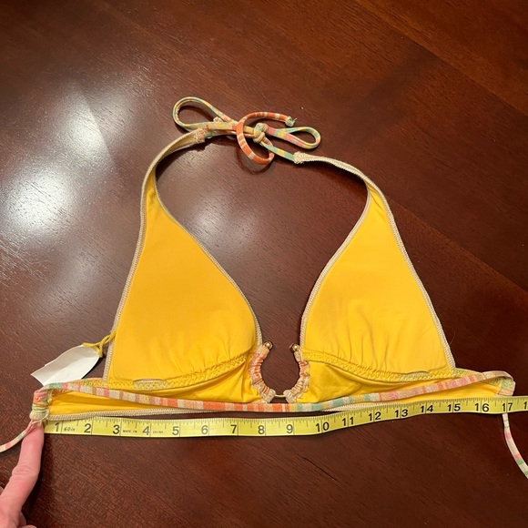 Becca Mira Halter Swimsuit Top Multicolor Shimmer Size S/P NWOT - Picture 10 of 11